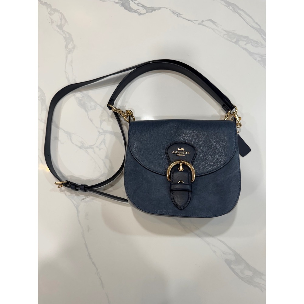 Coach Kleo Shoulder Bag 23 in Smooth, Pebbled and Sueded Leather - Picture 7 of 14